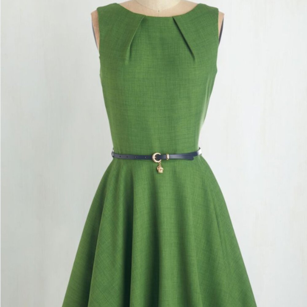Modcloth Luck Be A Lady Green Dress
